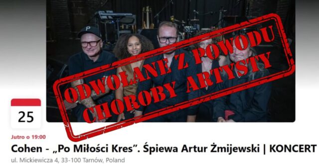 Koncert odwołany
